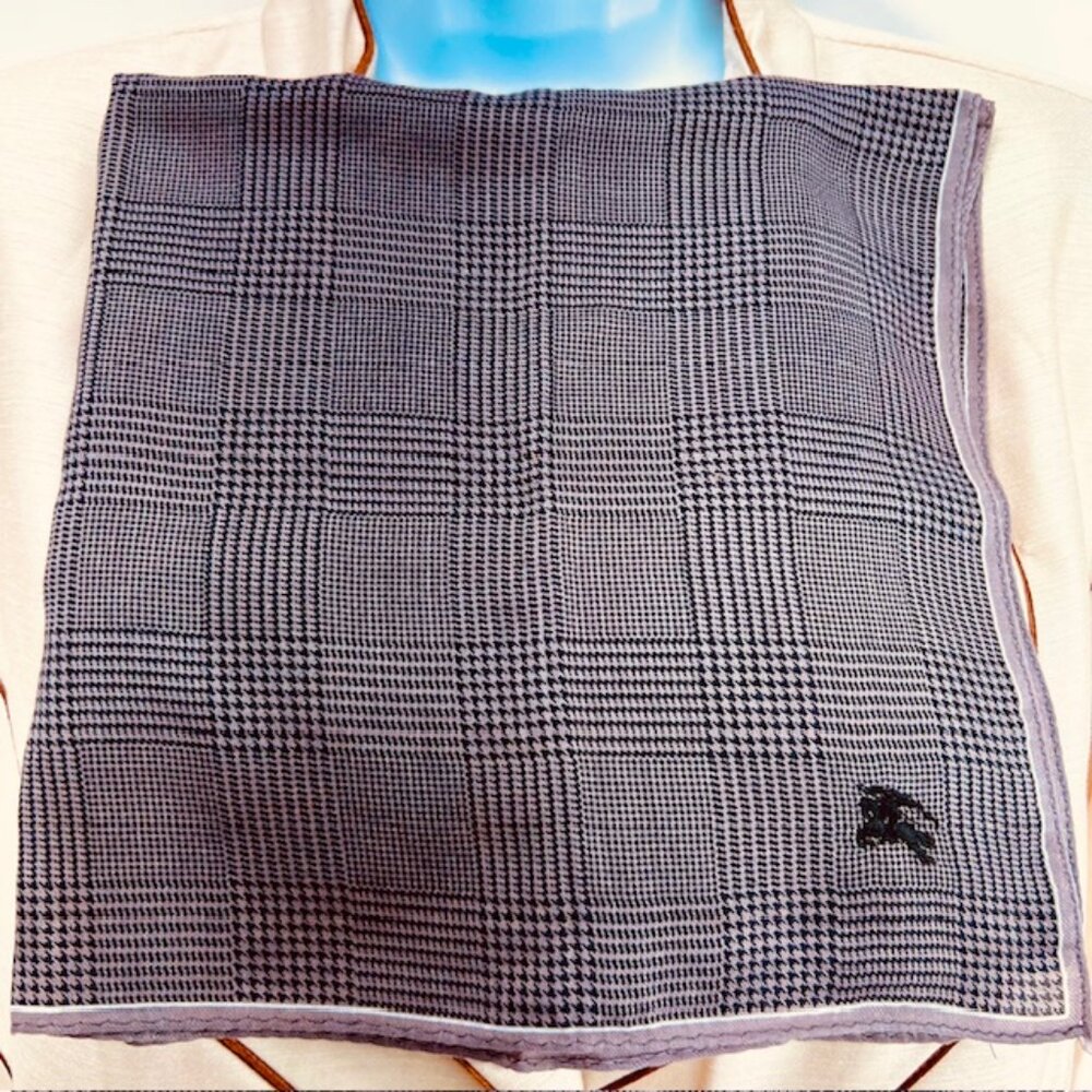 Set: 2 Neckties Burberry Burgendy Dott & Feraud Louis +1Burberry Handkerchief(52 - Picture 10 of 13